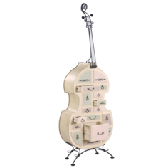 Подставка-комод Контрабас Акварель (айвори) Bogacho