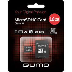 Карта памяти Qumo MicroSDHC 16GB Class 10