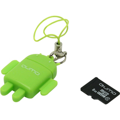 Карта памяти Qumo MicroSDHC 8GB Class 10 Green