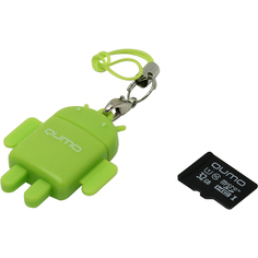 Карта памяти Qumo MicroSDHC 32GB Class 10 Green