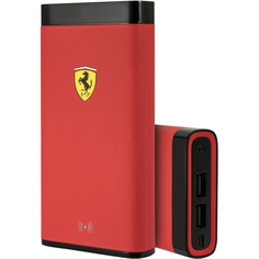 Внешний аккумулятор Ferrari Rubber Wireless 10000 mAh Red