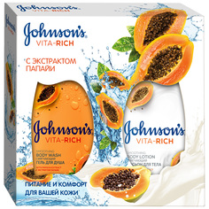 Подарочный набор Johnsons Vita-Rich Смягчающий" с экстрактом папайи Johnsons