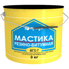 Мастика Грида МГХ-Т резино-битумная 3 кг