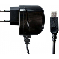 Сетевое зарядное устройство Partner microUSB 1А Black