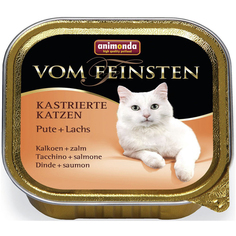 Корм для кошек ANIMONDA Vom Feinsten индейка, лосось 100г