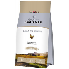 Корм для щенков Dukes Farm беззерновой, курица 2 кг