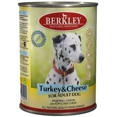 Корм для собак Berkley индейка с сыром 400 г