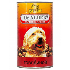 Корм для собак Dr. Alders Дог гарант сочные кусочки в соусе говядина 1230 г