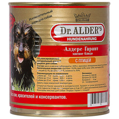 Корм для собак Dr. Alders Алдерс Гарант 80% рубленного мяса птица 750 г