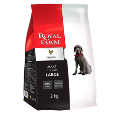 Корм для собак Royal Farm для крупных пород, курица 2 кг
