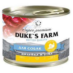 Корм для собак Dukes Farm индейка, утка, рис, шпинат 200 г
