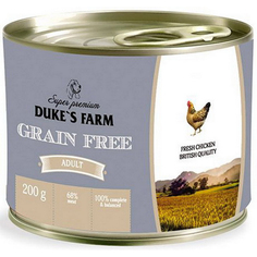 Корм для собак Dukes Farm Grain free курица, клюква, шпинат 200 г