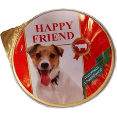 Корм для собак HAPPY FRIEND Паштет с говядиной 125 г