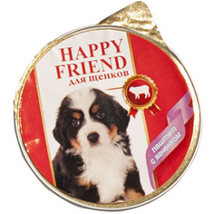 Корм для щенков HAPPY FRIEND паштет с ягненком 125г