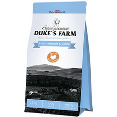 Корм для собак Dukes Farm индейка 12 кг