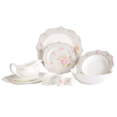Сервиз столовый Macbeth Bone Porcelain Shining Flowers 6845-27