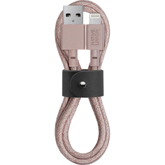 Кабель Native Union Belt Cable Lightning Taupe BELT-KV-L-ROSE-2 розовый