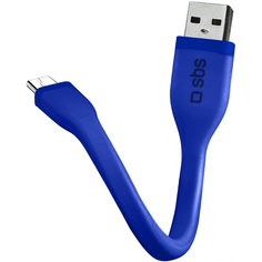 Кабель SBS MINI Charging USB-microUSB синий