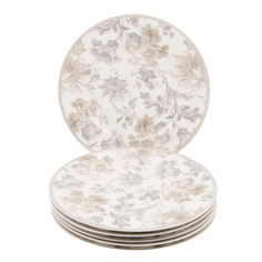 Набор тарелок 27см 6шт Топ арт студио Жардан Беж