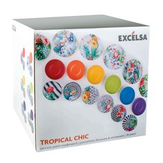 Набор тарелок Excelsa Tropical Chic 18 предметов 6 персон