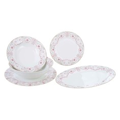 Сервиз столовый 21 предметов Macbeth bone porcelain кружева