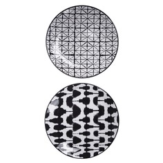 Набор тарелок Asa selection Blurred & grid 2 шт