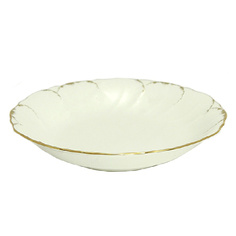 Набор суповых тарелок Narumi Белый с золотом 19 см 6 шт