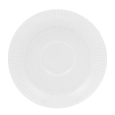 Блюдце чайное Porcelaine du reussy plisse белое