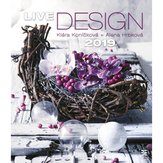 Календарь настенный перекидной Live Design (Цветочный дизайн) на 2019 год Экслибрис