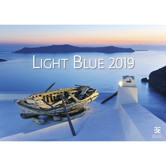 Календарь настенный перекидной Light Blue на 2019 год Экслибрис