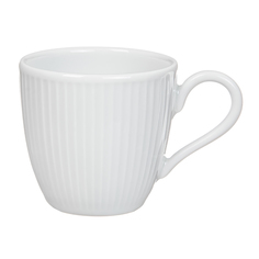 Чашка кофейная plisse. 100 мл. Белая. PorcelaИндияe Du Reussy 514210BL1