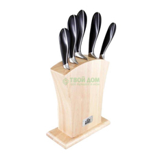 Набор кухонных ножей Stahlberg 6прна дерподставке нерж (6837-S)