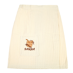 Килт мужской вафельный Asil sauna beige 55х160 см