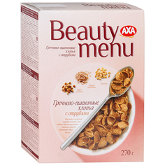 Хлопья AXA Beauty menu гречнево-пшеничные с отрубями 270 г Aha