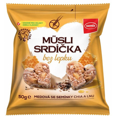 Мини-снеки SEMIX 2 GO мюсли с медом, семенами чиа и льна 50 г