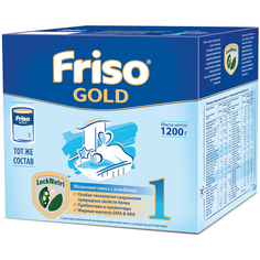 Молочная смесь Friso Gold 1 с пребиотиками с 0 до 6 месяцев 1200 г