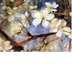 Набор подставок на пробке Top Art цветение сакуры 40х29см 4 штуки