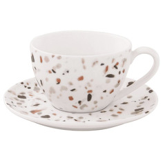 Чашка с блюдцем Easy Life Терраццо 250 мл