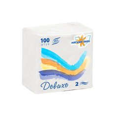 Бумажные салфетки Мягкий знак Deluxe 100 шт