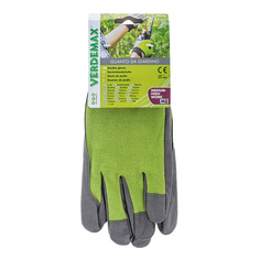 Перчатки садовые Verdemax golf серо-зеленые m