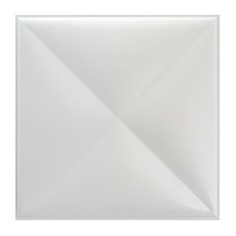 Панель 3D Плитстен Треугольники Белый 40 х 40 см