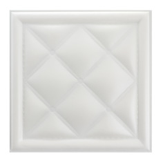 Панель 3D Плитстен Шерлок Белый 40 х 40 см