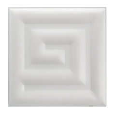 Панель 3D Плитстен Афины Белый 40 х 40 см