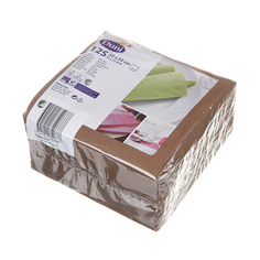 Салфетки бумажные Duni двухслойные, бежевые, 33х33 см 125 шт