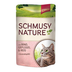 Корм для кошек Schmusy Nature s Menu говядина, птица 100 г