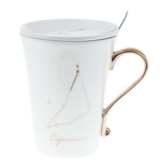 Набор из 3 предметов Eco cup знаки зодиака: кружка козерог 380мл,крышка, ложка
