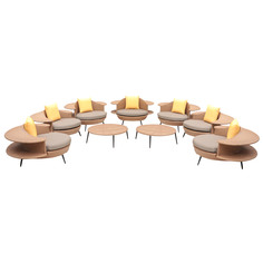 Комплект мебели Mr.Dream 9 предметов бежевый