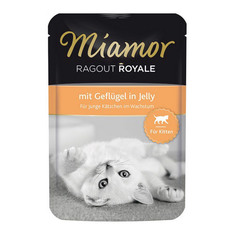 Корм для котят MIAMOR Королевское рагу Печень домашней птицы 100 г