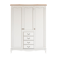 Шкаф для одежды Этажерка Leontina трехстворчатый 4 ящ ST9327/34