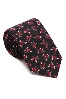 Шелковый галстук с узором Prada